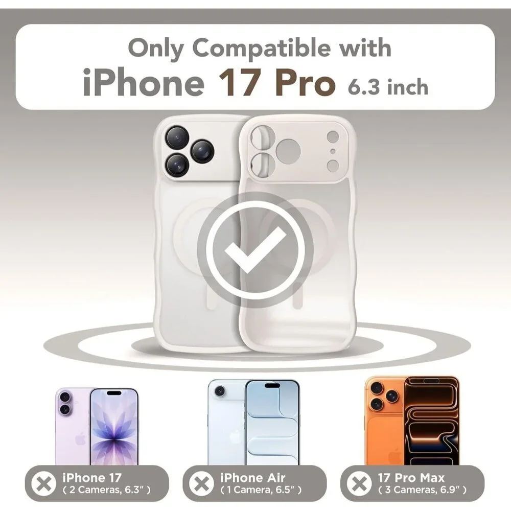 Women Stone Iphone 17 Pro Max Case Full Camera Protection Mag Safe